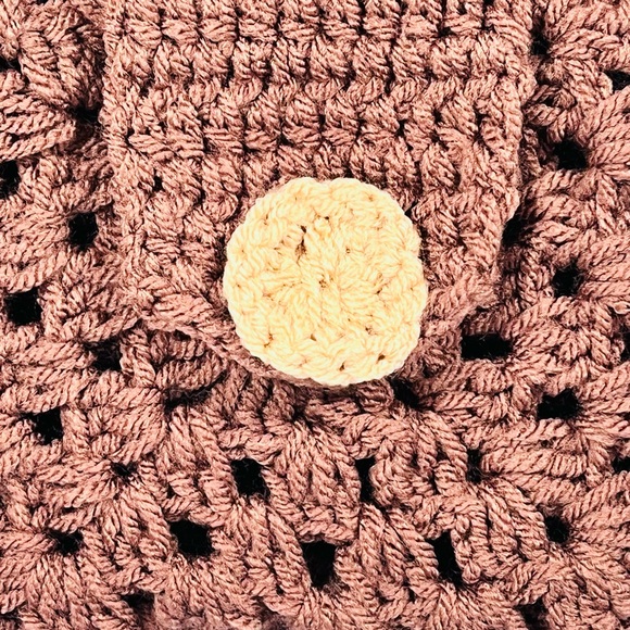 Brown Crochet Wristlet - Picture 2 of 11